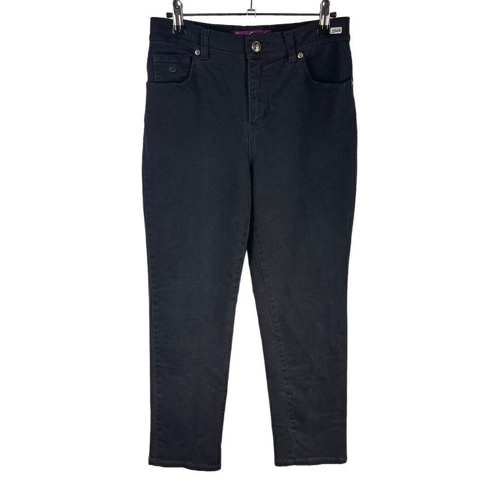 Gloria Vanderbilt Straight Jeans 8P Women’s Black Pre-Owned [#3566]